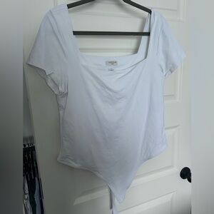 Aritzia Contour Square-neck Short Sleeve Bodysuit